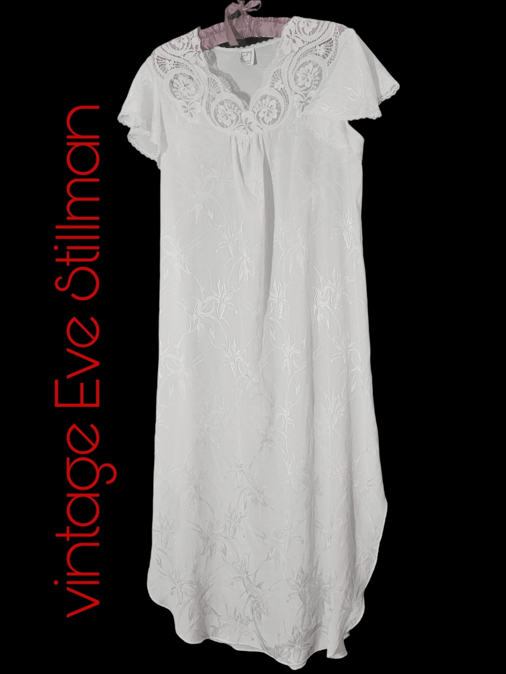 Vintage Eve Stillman Hologram Iris Pattern 1920s Does The 1980s Nightgown